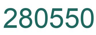 Number 280550 green image