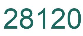 Number 28120 green image
