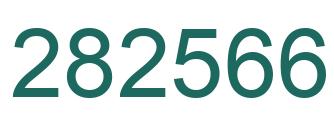 Number 282566 green image