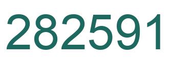 Number 282591 green image
