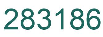 Number 283186 green image