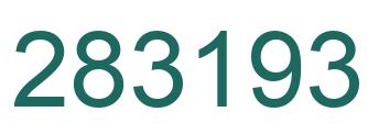Number 283193 green image