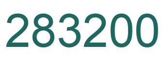 Number 283200 green image