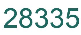 Number 28335 green image
