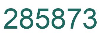 Número 285873 imagen verde