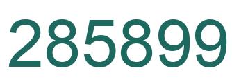 Número 285899 imagen verde