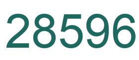 Number 28596 green image