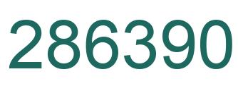 Number 286390 green image