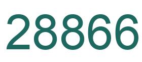 Number 28866 green image