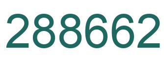 Number 288662 green image