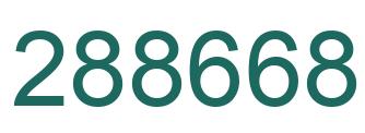 Number 288668 green image