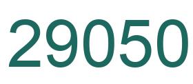 Number 29050 green image