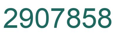 Number 2907858 green image