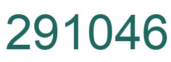 Number 291046 green image