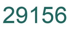 Number 29156 green image