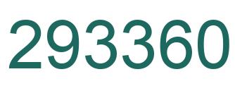 Number 293360 green image