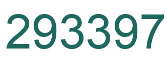 Number 293397 green image
