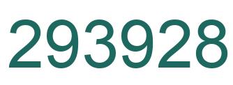 Number 293928 green image