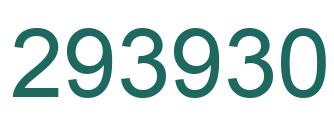 Number 293930 green image