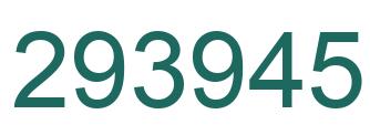 Number 293945 green image