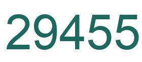 Number 29455 green image