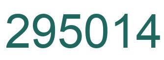 Número 295014 imagen verde
