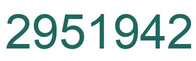 Número 2951942 imagen verde