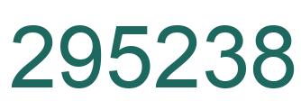 Number 295238 green image