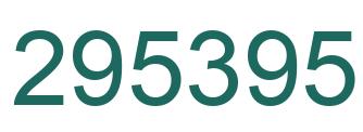 Número 295395 imagen verde