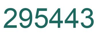 Número 295443 imagen verde