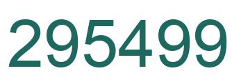Número 295499 imagen verde