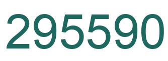 Number 295590 green image