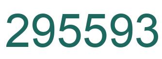 Number 295593 green image