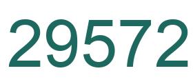 Number 29572 green image