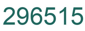 Number 296515 green image