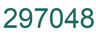 Number 297048 green image