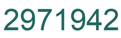 Número 2971942 imagen verde
