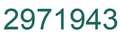 Número 2971943 imagen verde