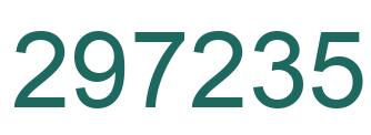 Number 297235 green image