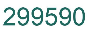 Number 299590 green image