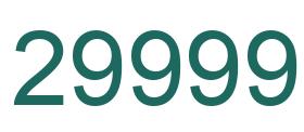 Number 29999 green image