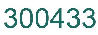 Número 300433 imagen verde