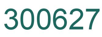 Number 300627 green image
