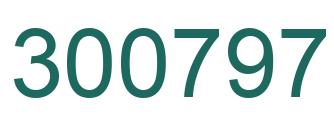 Number 300797 green image