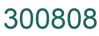 Number 300808 green image