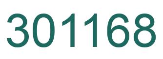 Número 301168 imagen verde