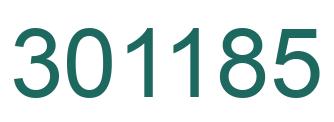 Número 301185 imagen verde
