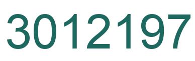 Number 3012197 green image