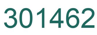 Number 301462 green image