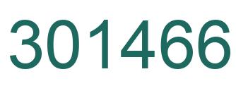 Number 301466 green image